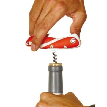 Couteau tire bouchon et cran arrêt Wichard Aquaterra, rouge