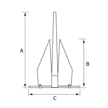 Fortress®-Anker 7 kg für Bootslänge 12 bis 14 m 3