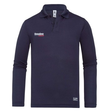 Polo Riva Tech Gaastra manches longues, Bleu marine