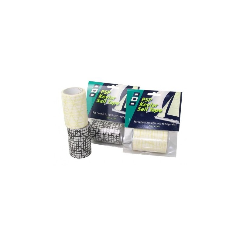 Selbstklebender Kevlar Segelstoff, 75mm x 1.5m Selbstklebender Kevlar Segelstoff, 75mm x 1.5m