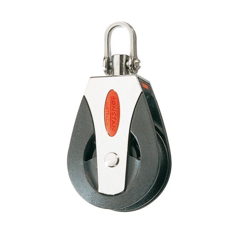 Block Serie 50 BB, Ball Bearing, einfach, blockierbarer Wirbelschäkel längs oder quer Block Serie 50 BB, Ball Bearing, einfach, blockierbarer Wirbelschäkel längs oder quer
