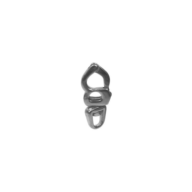 Mousqueton spi émerillon inox 85x18mm BL1500kg Mousqueton spi émerillon inox 85x18mm BL1500kg