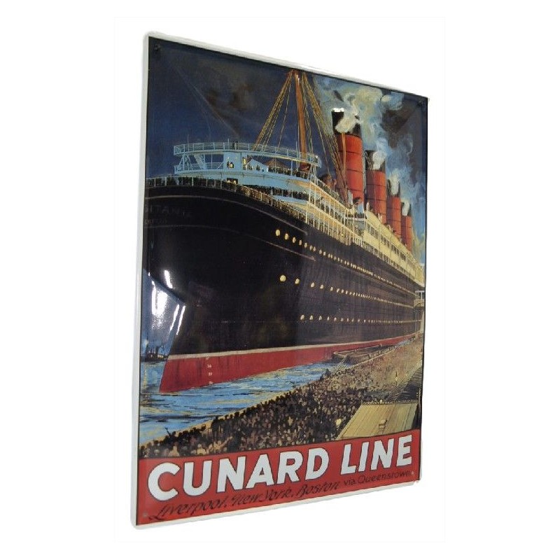 Plaque murale Cunard Line 20x30