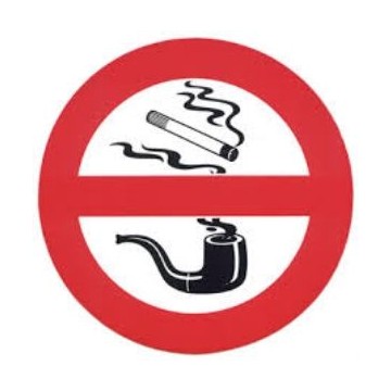 Rauchverbot Aufkleber