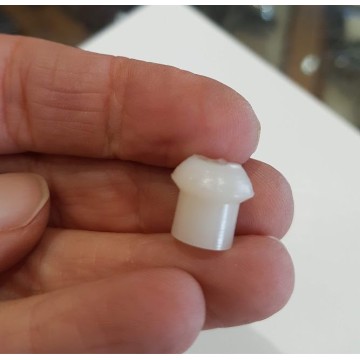 Bouton de bâche en plastique blanc