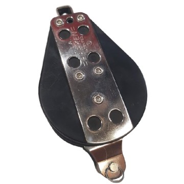 Poulie à billes double+ringot 76mm Harken
