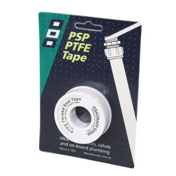 PTFE (Teflon) Tape 12mm x 12m Weiss