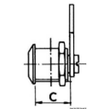 Serrure cylindre 35 mm 2 clefs