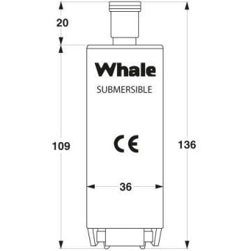 Whale Supersub 991 Förderpumpe 12 Volt