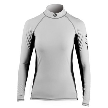 Lycra Zhik anti-UV avec Spandex , manches longues, gris clair