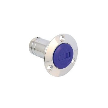 Nâble pour eau Ø1 1/2\" 60mm bouchon bleu