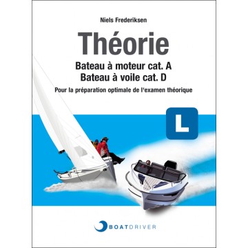 Livre Théorie cat.A/D pour examen voile & moteur BoatDriver (Version française)