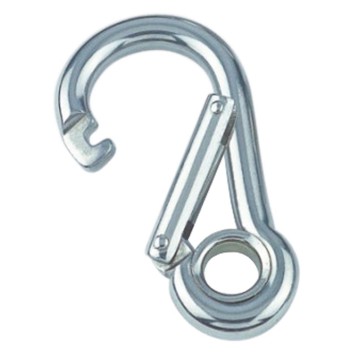 Karabinerhaken mit Spezialverschluss und Kausche