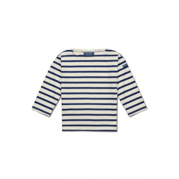 Streifenshirt Saint James Minquiers Kinder, Ecru/Marineblau