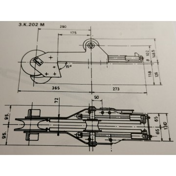 Bugbeschlag Katapult für motorboot von 8 bis 16 Meter