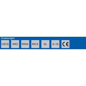 Feu tribord, boîtier noir, 112.5° 12V Aquasignal 25