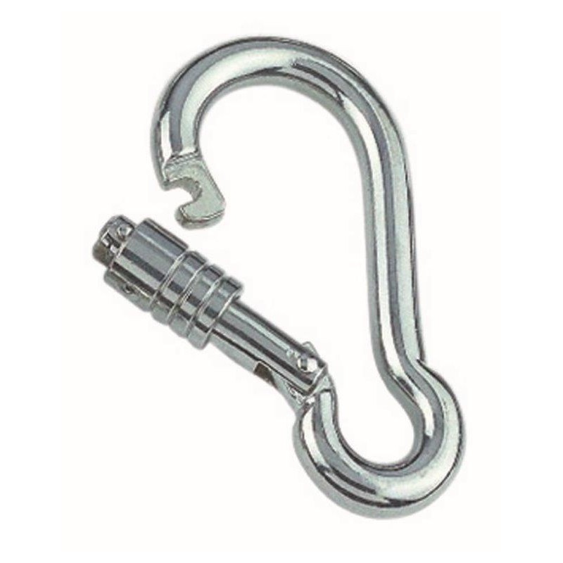 EDELSTAHL KARABINER SCHNAPPHAKEN Karabinerhaken Boot Haken mit Öse