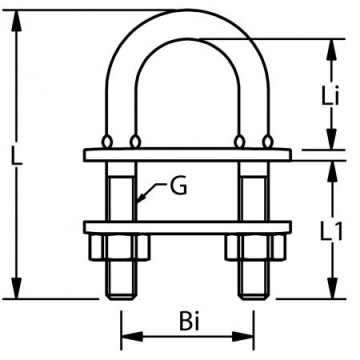 U-Bolzen AISI316