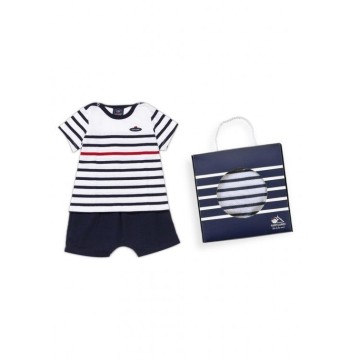 Pack t-shirt rayé + short uni Saint-James