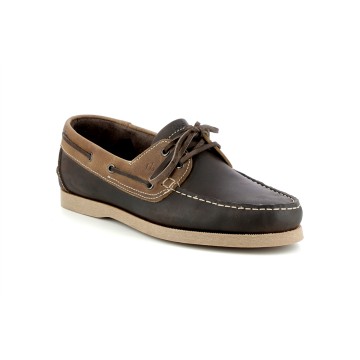 Chaussures bateau en cuir TBS Phenis Marron Tan Miel