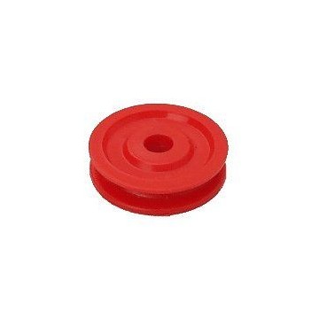 RWO Rolle aus Azetal, Rot, 38 X 8 X 6mm