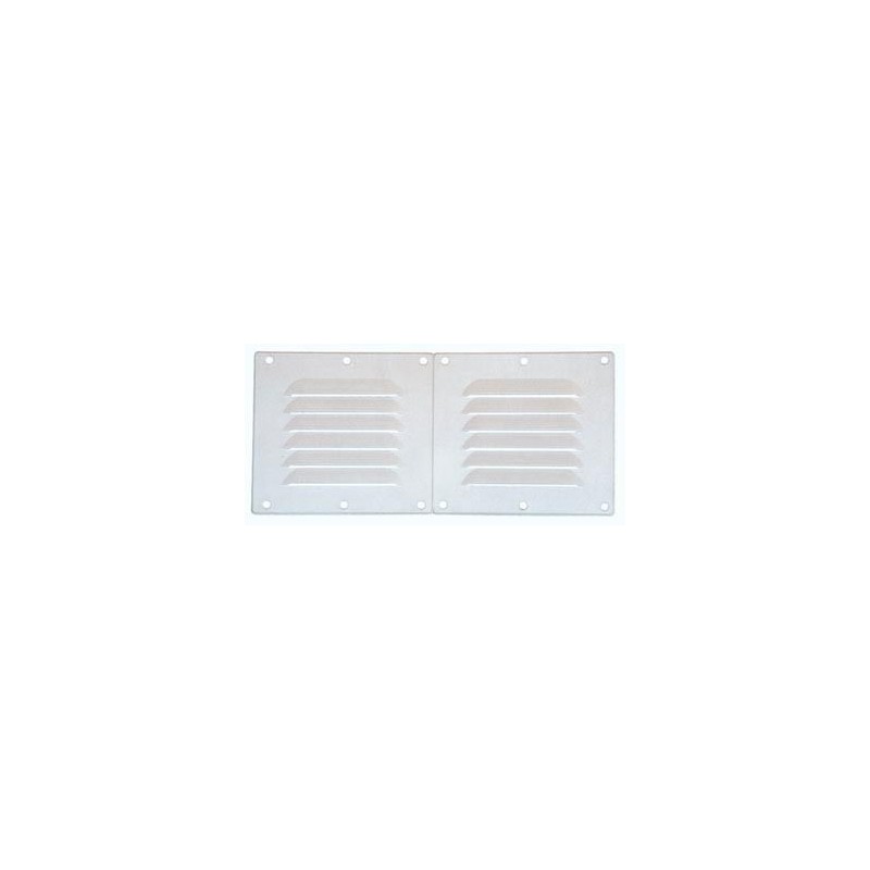 Grille de ventilation blanche/noire pour porte d'épaisseur 40 mm