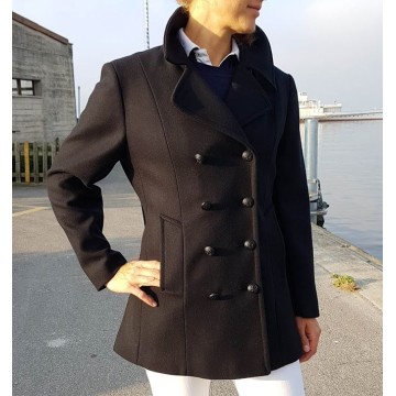 Cabanjacke navy Michel Baudouin 100% wolle