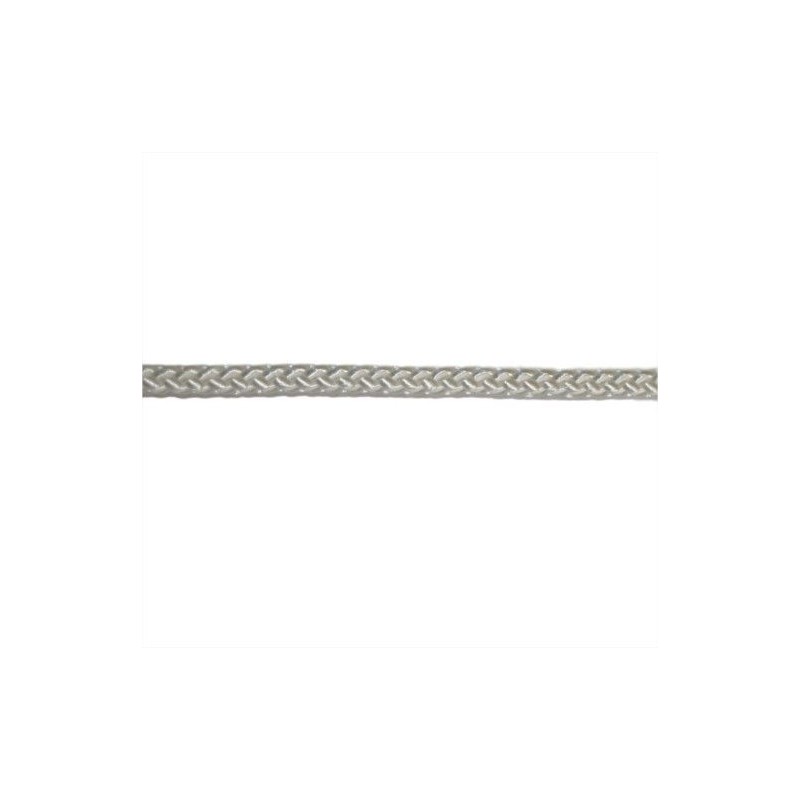Cordage tressé polyester multifonction Ø1-4 blanc, vendu au mètre Cordage tressé polyester multifonction Ø1-4 blanc, vendu au mètre