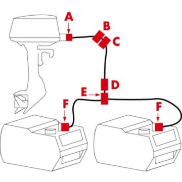 Embout mâle pour tuyau libre Yamaha