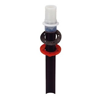 Aspiration pipe for tank vacuum DISCHARGING