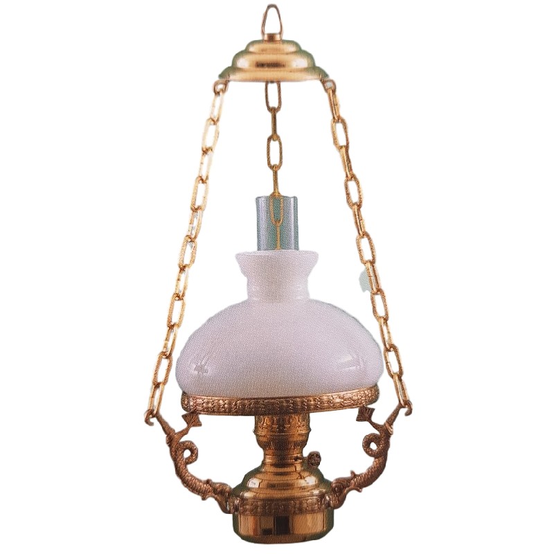Stubenlampe elektrisch mit Opalinglas Stubenlampe elektrisch mit Opalinglas