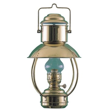 Lampe \"Trawler\" en laiton poli, électrique