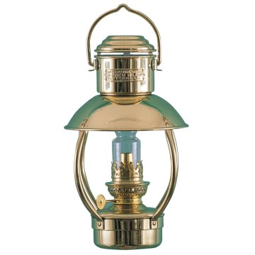 Trawler Lamp - Lampe cabine en laiton en Laiton poli, électrique