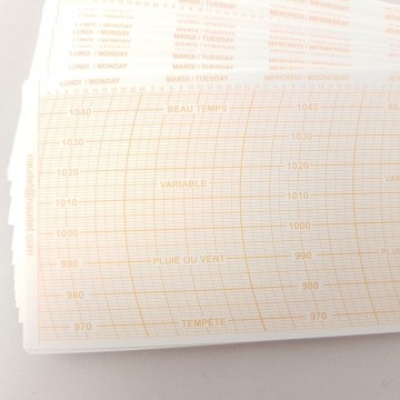 Blätter 11HPA für Barograph Naudet