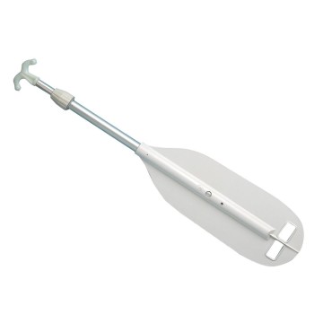 Pagaie-Gaffe télescopique, blanc, 80-114cm, Ø25mm