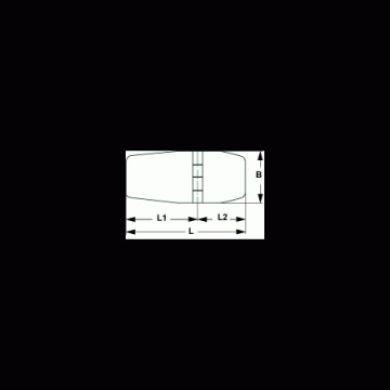 Scharnier Edelstahl 42mm