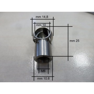 Kugelkopf aus Edelstahl Ø10 mm (Paar)