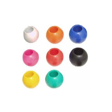 Boule d\'arrêt pour cordage, diamètres 8mm ou 6 mm, plusieurs couleurs disponibles
