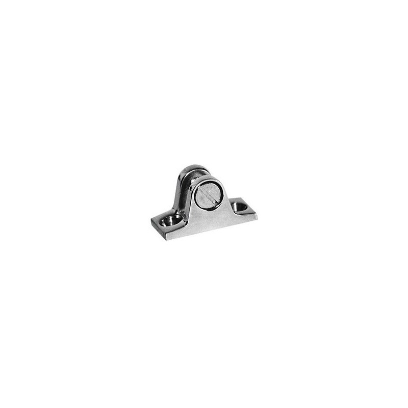 Platine en inox pour capote 57x18mm Platine en inox pour capote 57x18mm