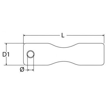 ALLEN Rope Bone Seilbefestigung Ø6mm, schwarz