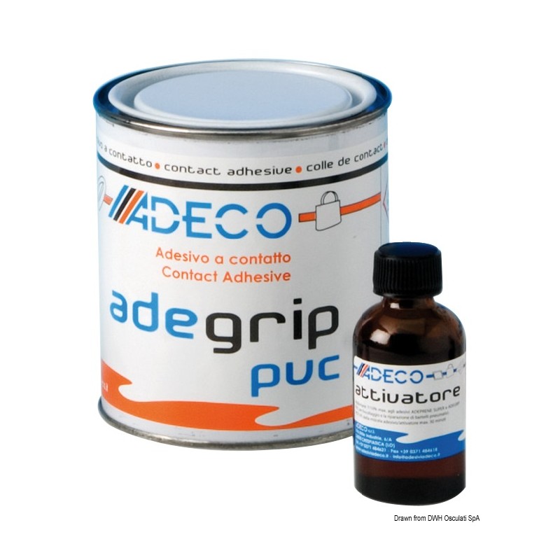 Adegrip Colle contact PVC forte + durcisseur ADECO - 125ml Adegrip Colle contact PVC forte + durcisseur ADECO - 125ml
