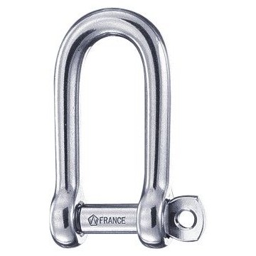 Manille longue autobloquante inox