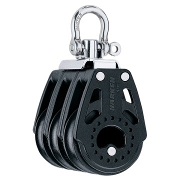 Harken 40mm Dreifach Carbo Block mit Wirbel