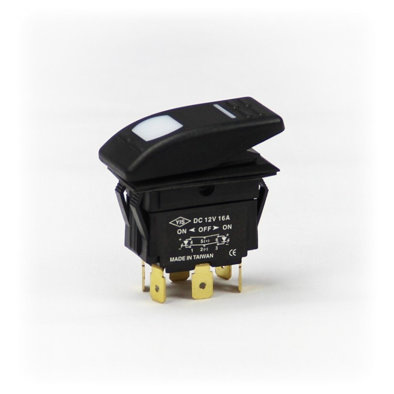 Wasserdichte Schalter 3 Positionen neigen zu LED MON-OFF-MON Wasserdichte Schalter 3 Positionen neigen zu LED MON-OFF-MON