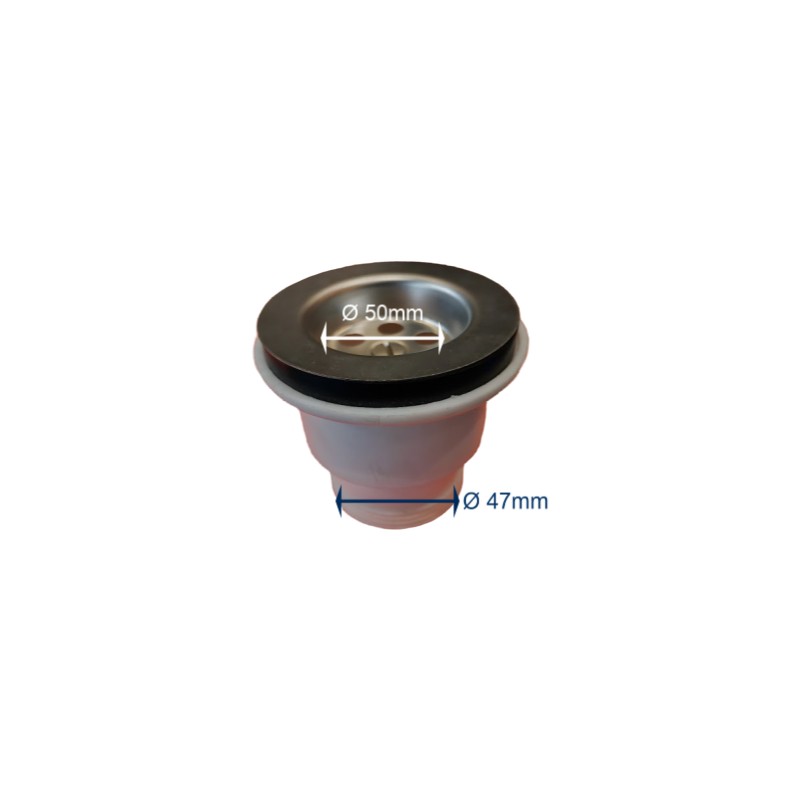Abfluss aus PVC + edelstahl Abfluss aus PVC + edelstahl