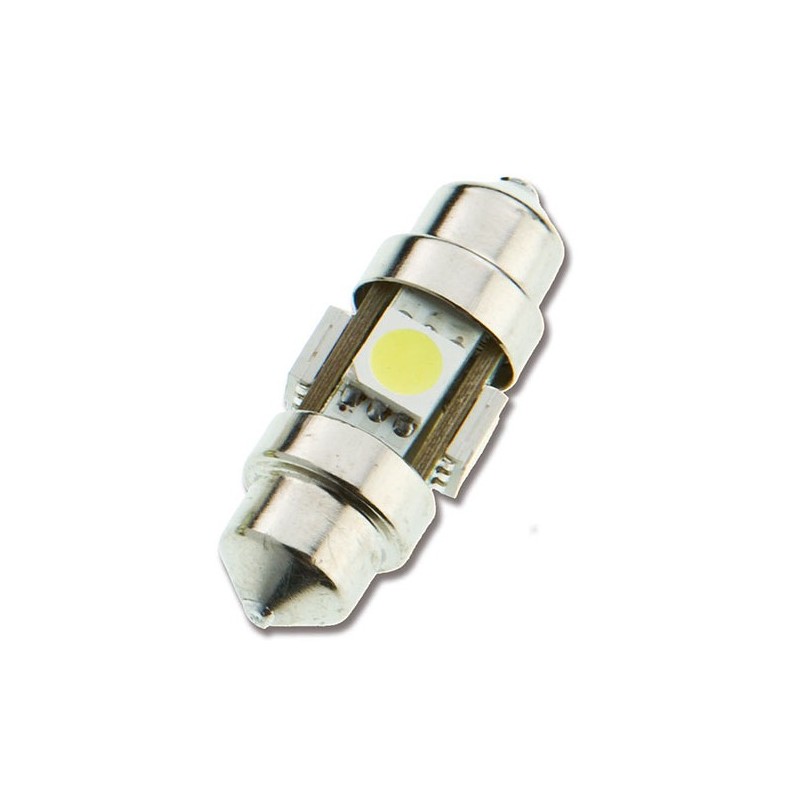 BLEU - 42MM NAVETTE AMPOULE LED - 8 LED - 24V - 10W