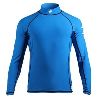 Lycra Zhik, anti-UV avec Spandex, manches longues, Bleu Cyan