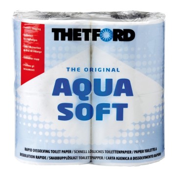 Aqua Soft Toilettenpapier, 4 Rollen