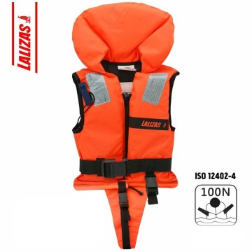 Rettungsweste Lalizas 100N für Kinder 03-10kg, Orange mit Flugzeugen
