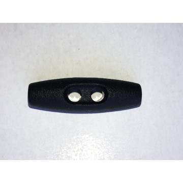 Bouton buchette plastique noir 30mm